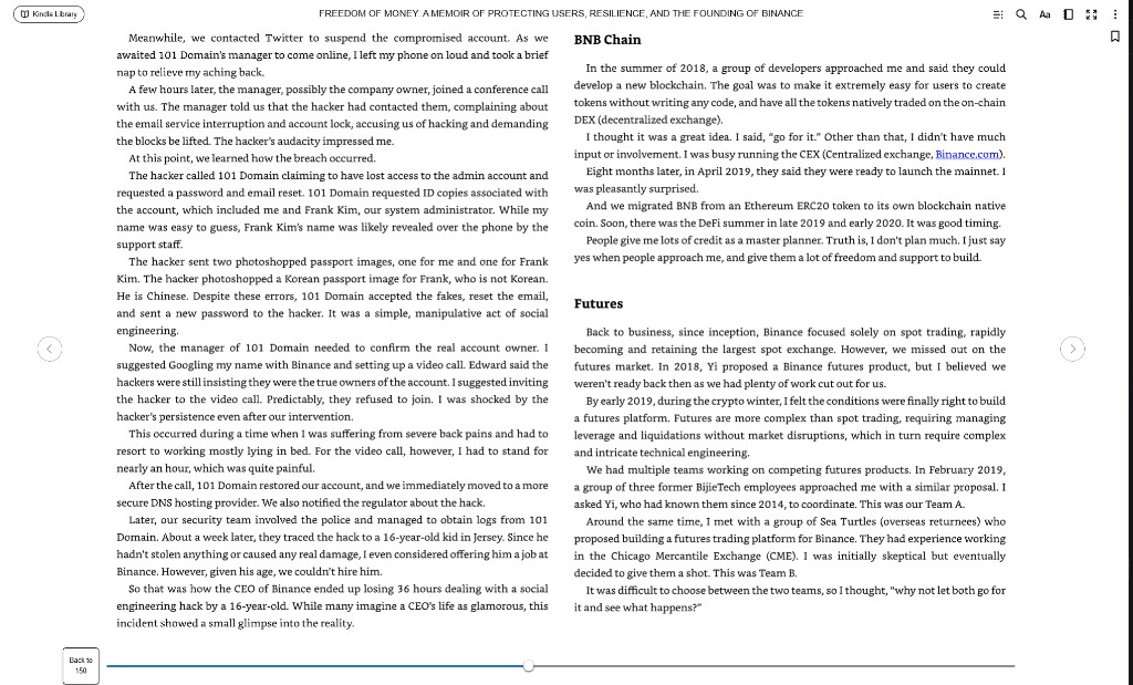 Book pages on BNB Chain and Futures