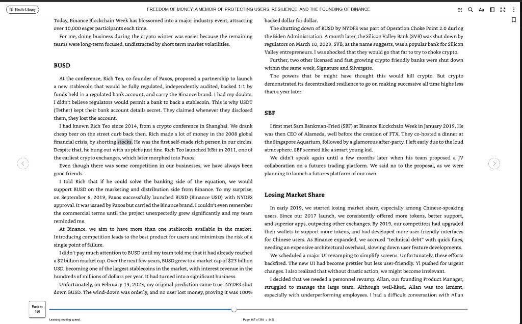 Book page with stocks highlighted