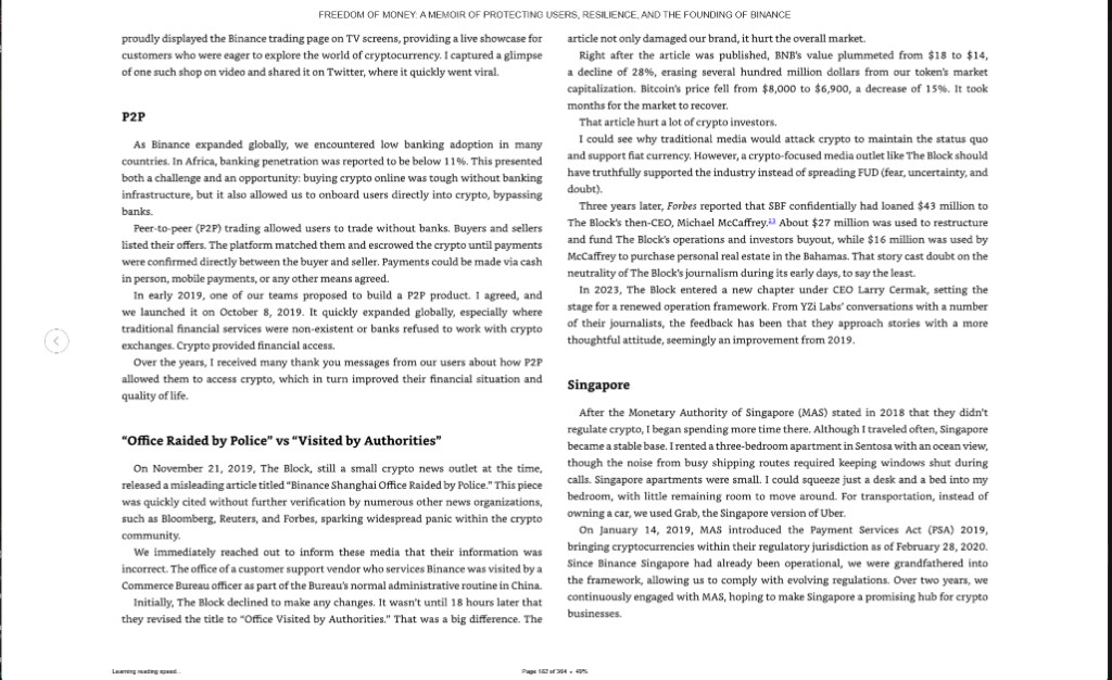 Book page on P2P and Singapore